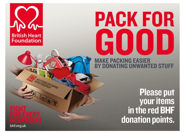 British Heart Foundation 'Pack for Good' Poster